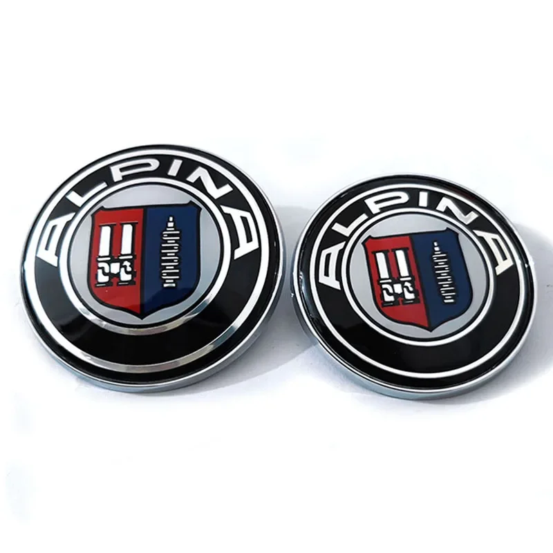 1pcs 82mm 78mm 74mm 68mm 66mm 45mm Front Hood Bonnet Rear Trunk Emblem Badge Logo For ALPINA Car Styling Auto Accessories