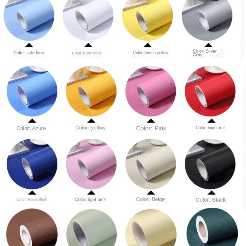 Thick Solid Self adhesive Wallpaper for Walls In Rolls for Living Room Kitchen Furniture Wall Decorative Vinyl PVC Wall Stickers