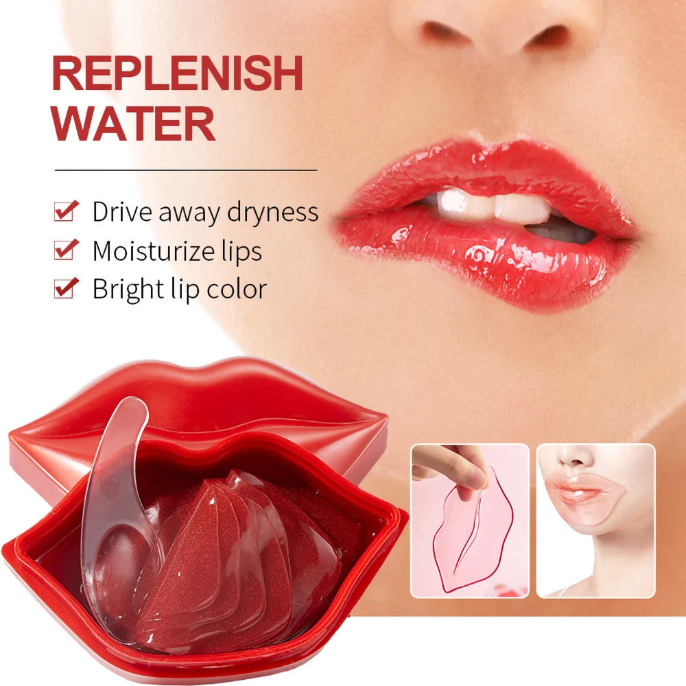 Fruit Vitamin C Moisturizing Skincare Lip Mask Reducing Lip Wrinkles Repair Skin Lip Patches Face Care Masks Recreate Sexy Lips