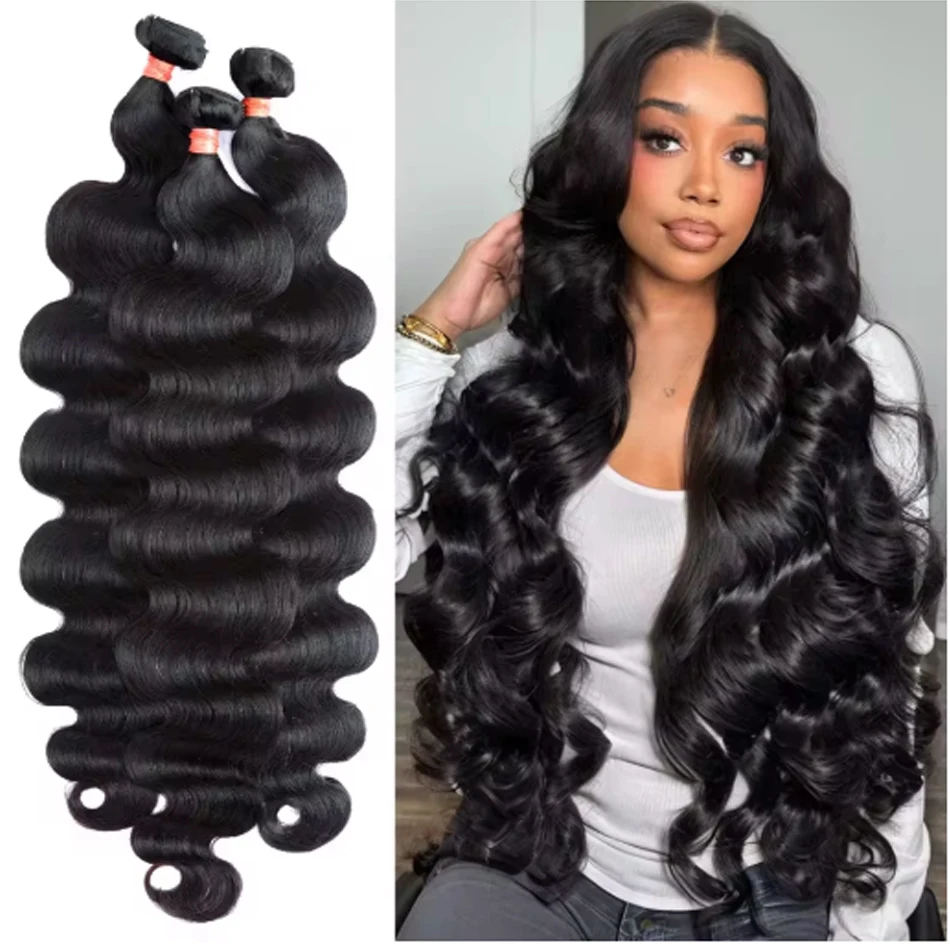 

16A Объемная волна Пучки человеческих волос 100% бразильские необработанные человеческие волосы 1/3/4 Пучки для женщин 16A Толстые пучки человеческих волос для женщин