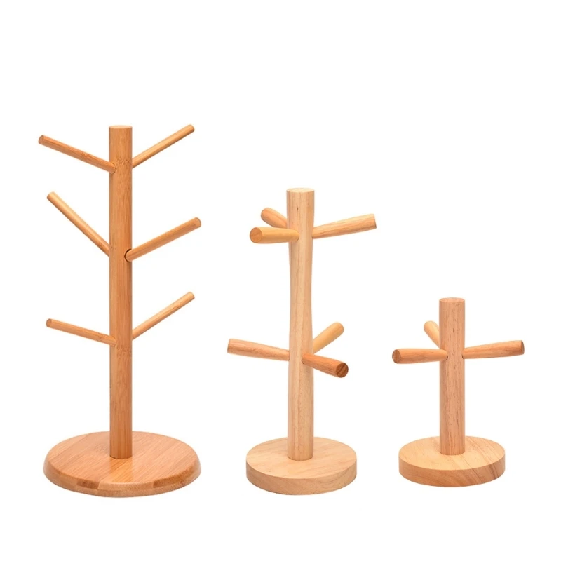 

H7EA Универсальная чашка для воды Деревянный подстаканник Сливная полка Чайный набор Кофейная кружка Послеобеденный чай Чашки