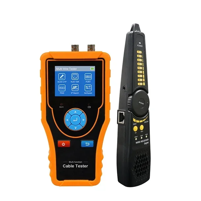 WANGLU LCD display Network cable tester LT-1200 measure and tracer LAN UTP STP RJ45 TDR cable