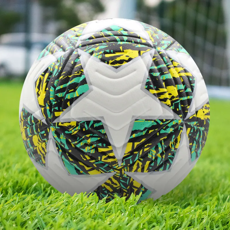 Newest Soccer Ball Professional Football Standard Size 5 Soft PU Material High Quality Outdoor Sports Team Match Training Balls