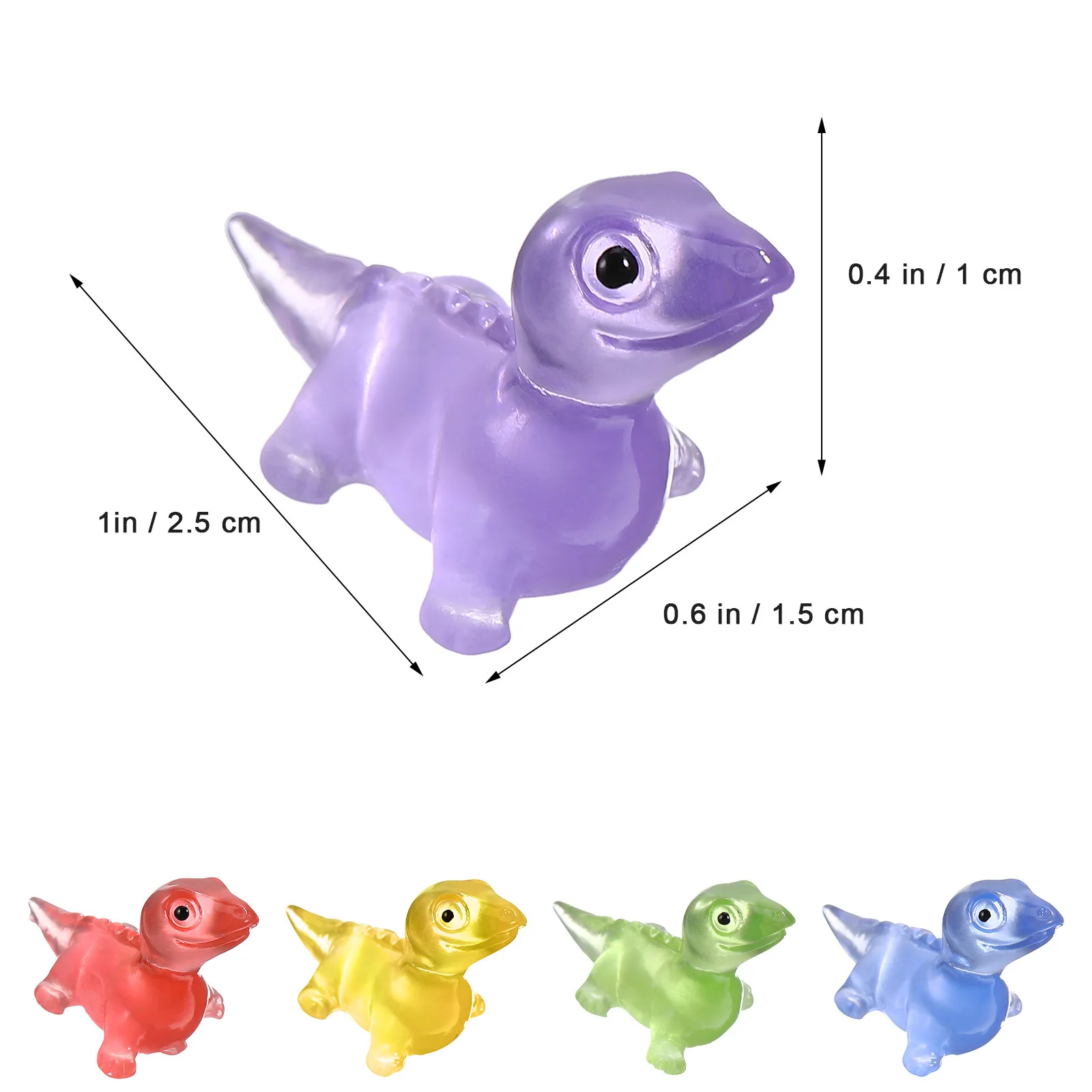 100 Stück Mini-Harz-Eidechsen, die im Dunkeln leuchten, Dekorationen, winzige bunte Harztiere, Mikrolandschaft, Bonsai-Gartenzubehör