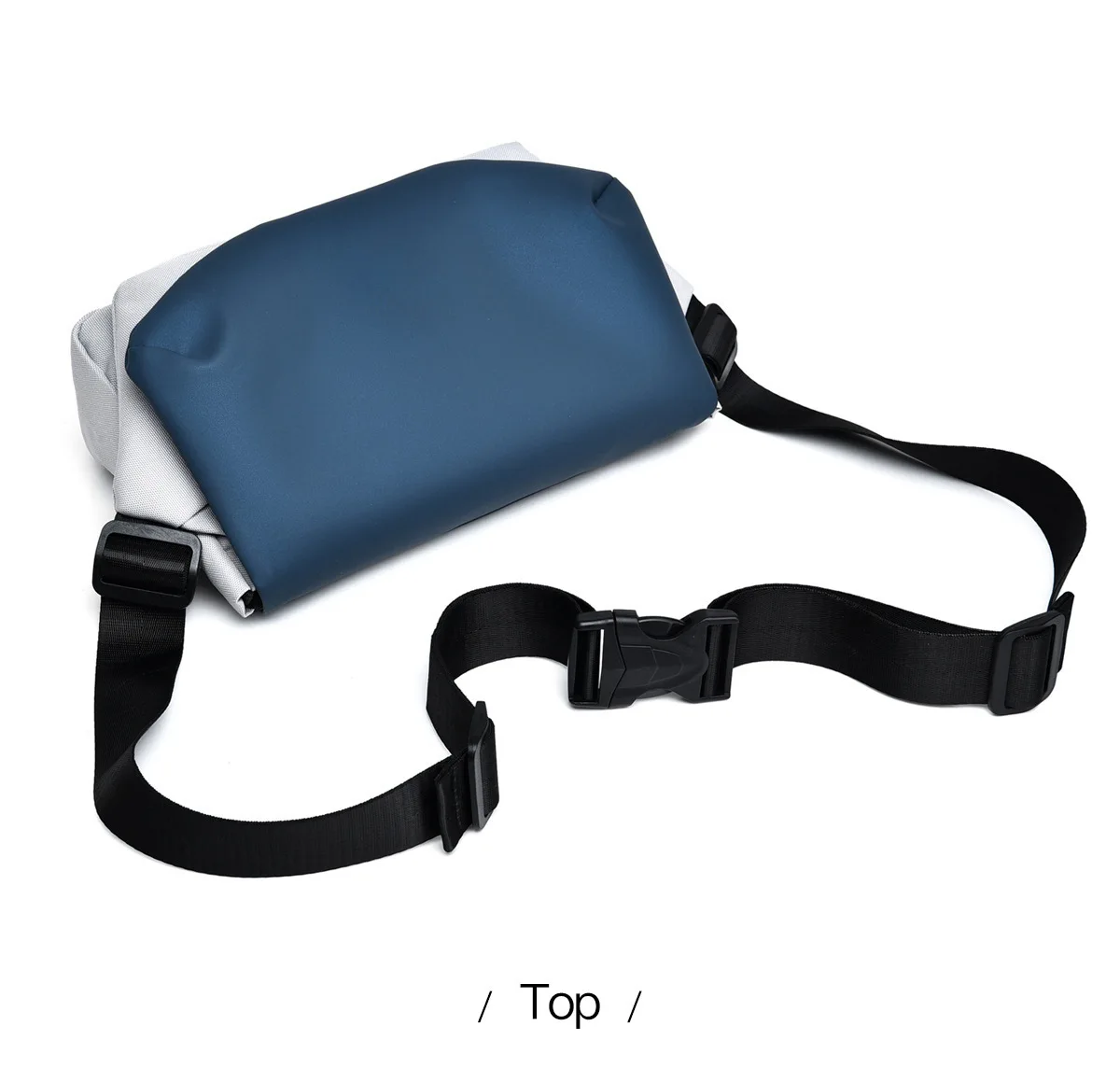 Bolso con cerradura azul con dijes, cinturón de lujo para hombres y mujeres con 4 bolsillos con cremallera para viajes, correr, senderismo, entrenamiento, caminar con perros al aire libre