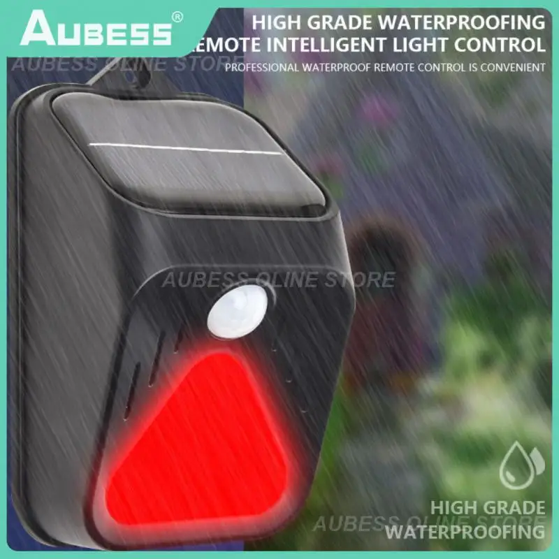 

Led Lights 800 Mah Flash 100 Db Drives Animal Waterproof Ip65 Solar Charge Alarm Human Body Induction Remote Control Alarm