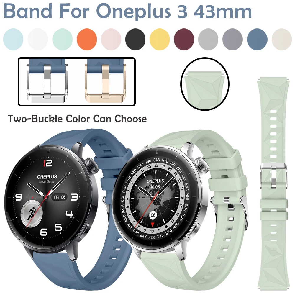 ل Oneplus 3 43 مللي متر الفرقة الرياضة تنفس قابل للتعديل الرجال النساء الكلاسيكية مشبك المعصم الفرقة ل Oneplus 3 43 مللي متر حزام ساعة سيليكون #1