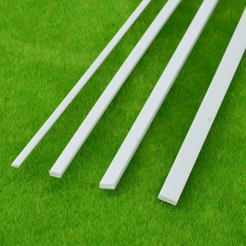 Tige d'angle de profil en plastique en forme de L, 5 pièces/lot, bâton ABS, tige de Construction, profil d'angle, Kits de Construction de maquettes, matériel d'architecture