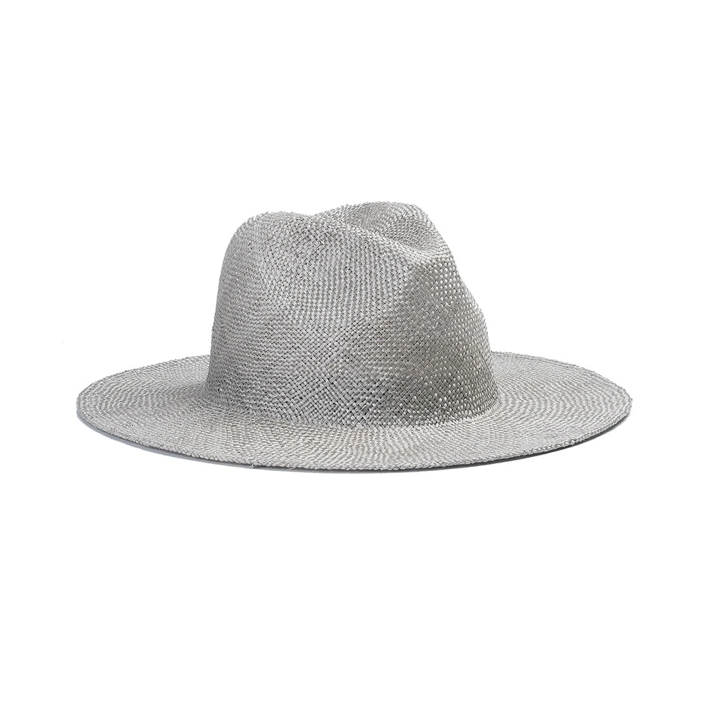 

Big head circumference bare body wide brim sisal jazz outdoor sunscreen sunshade age-reducing straw hat