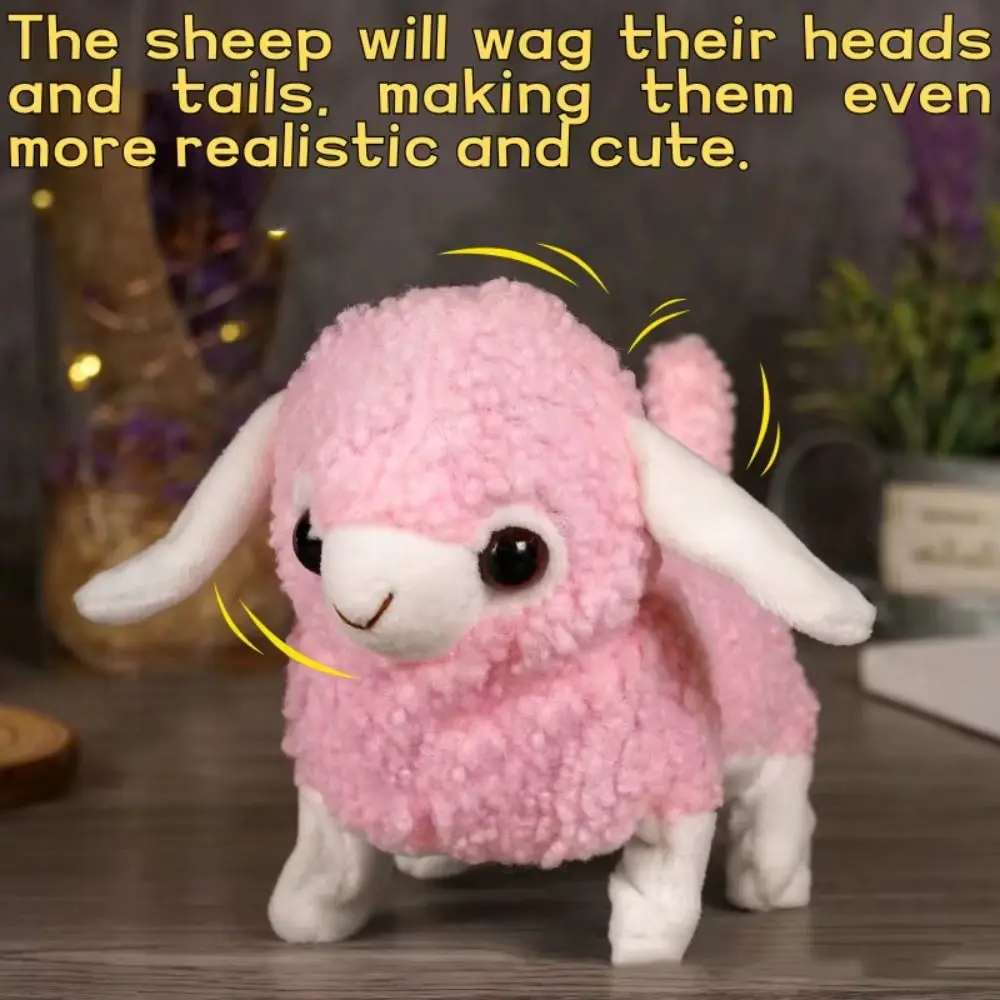 Simulation Electric Alpaca Toy Sound Toys Movements Running Singing Lamb Kawaii With Sound Walking Interactive Alpaca