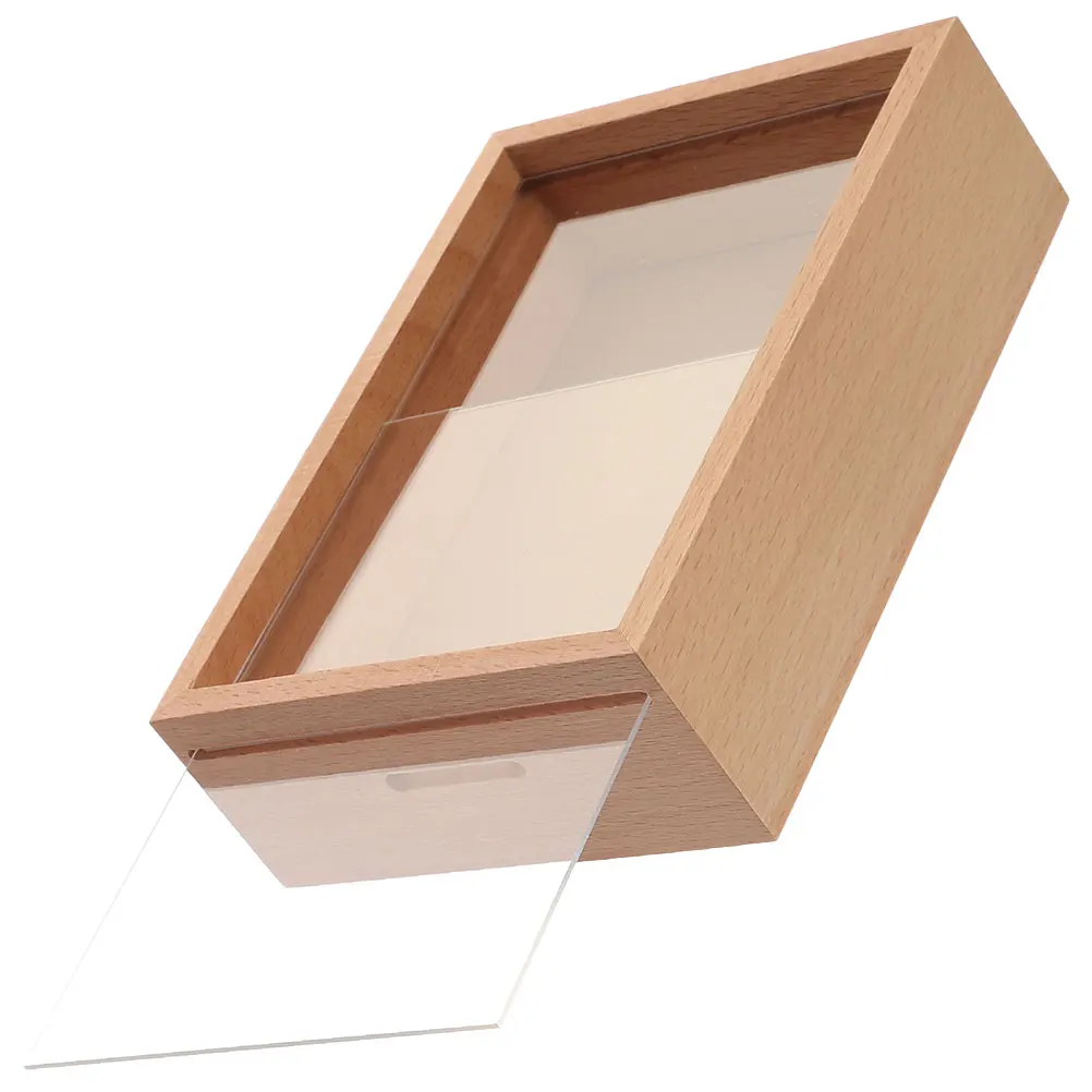 Alcancía para adultos con marco de madera, pantalla de imagen de doble función y tarro de ahorro de dinero para decoración del hogar de niños, regalo práctico