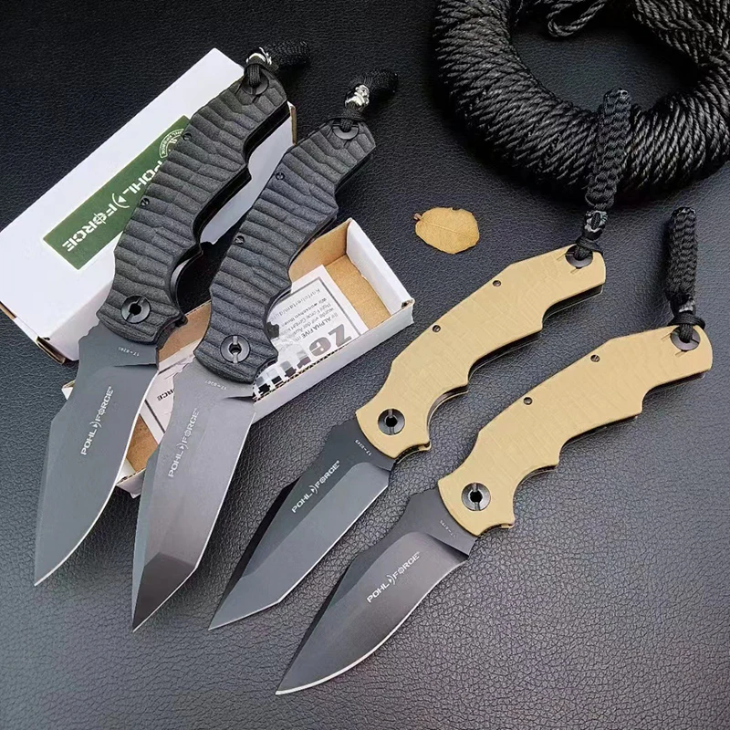 Outdoor folding knife, high hardness, heavy-duty self-defense, outdoor survival knife, sharp camping multifunctional