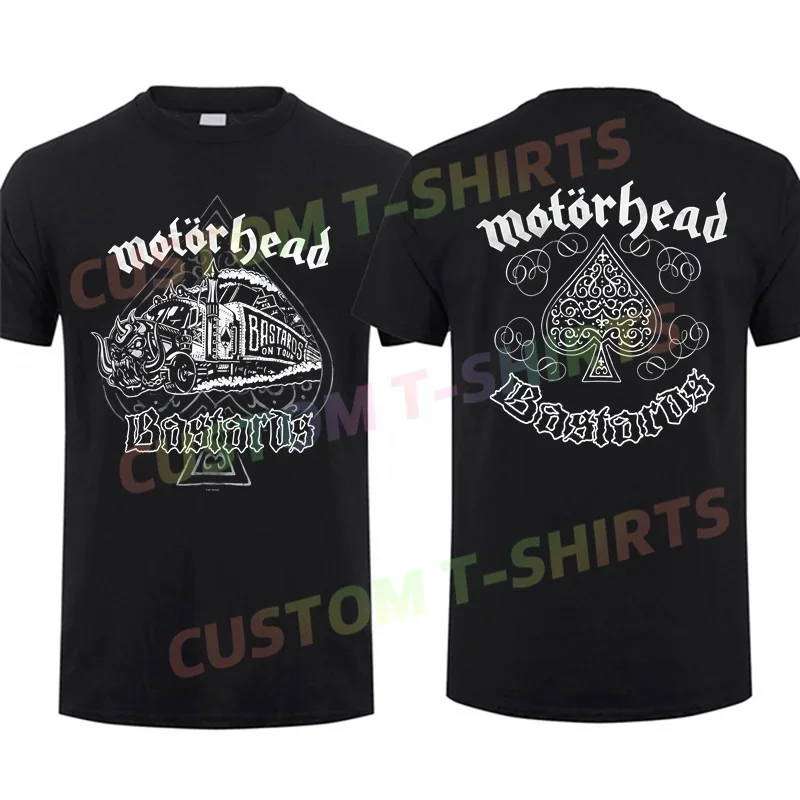 

Men T Shirt Casual Bastards Train T-Shirt Black By Motor Graphic Summer Head Short Sleeves 100% Cotton S-3XL