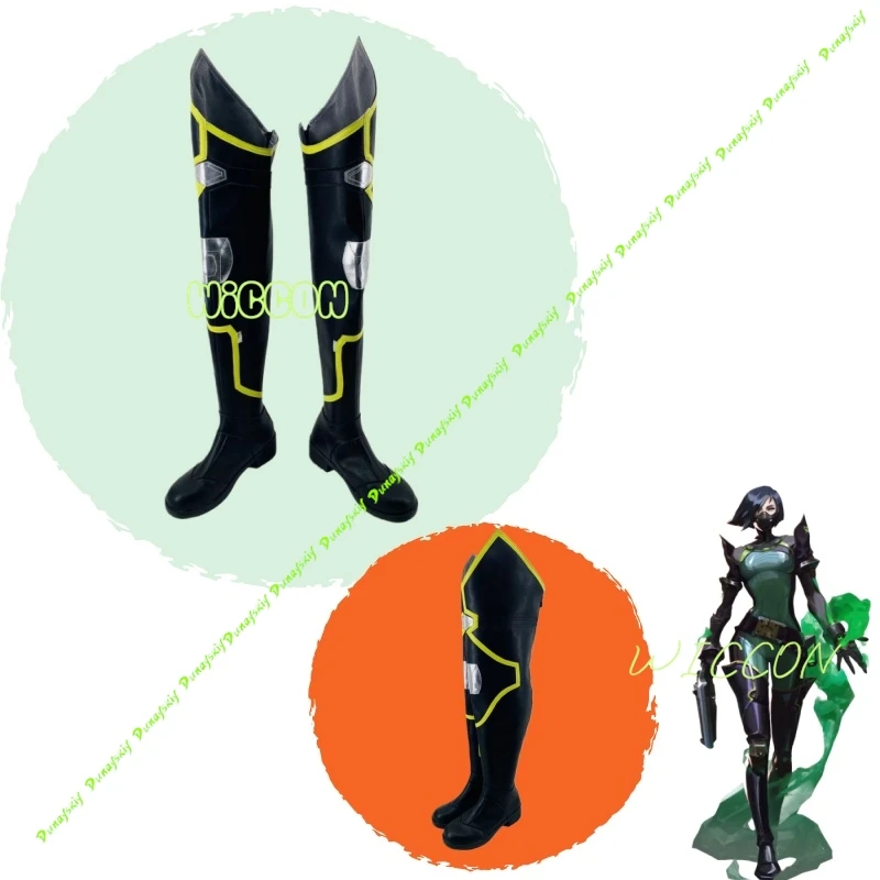 

Valorant Viper Cosplay Boots Womens Cos Shoes Halloween Carnival Party Cosplay Prop Footwear
