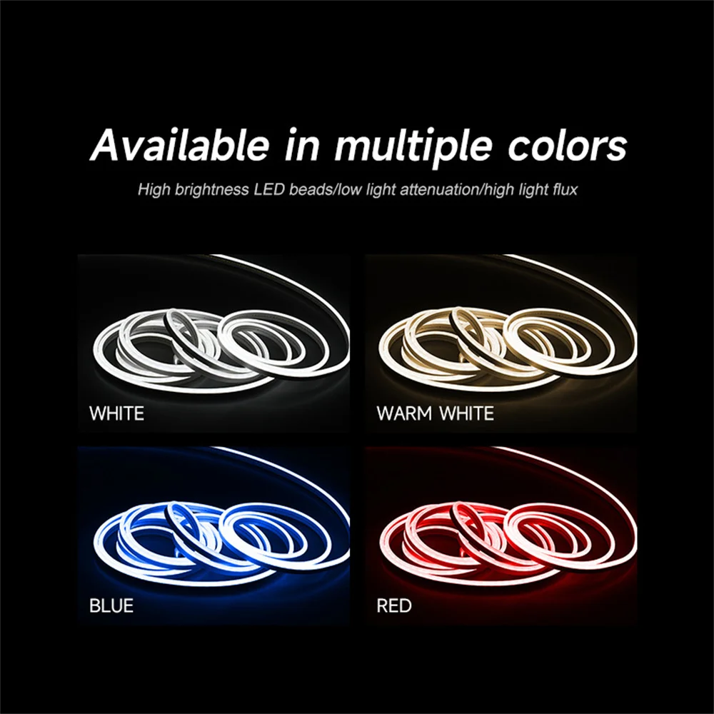 Auto Ambient Lamp IP65 Waterproof LED Decorative Light 12V Car Tailgate Lamp Strip Super Bright Cuttable for Tesla Model Y 21-23