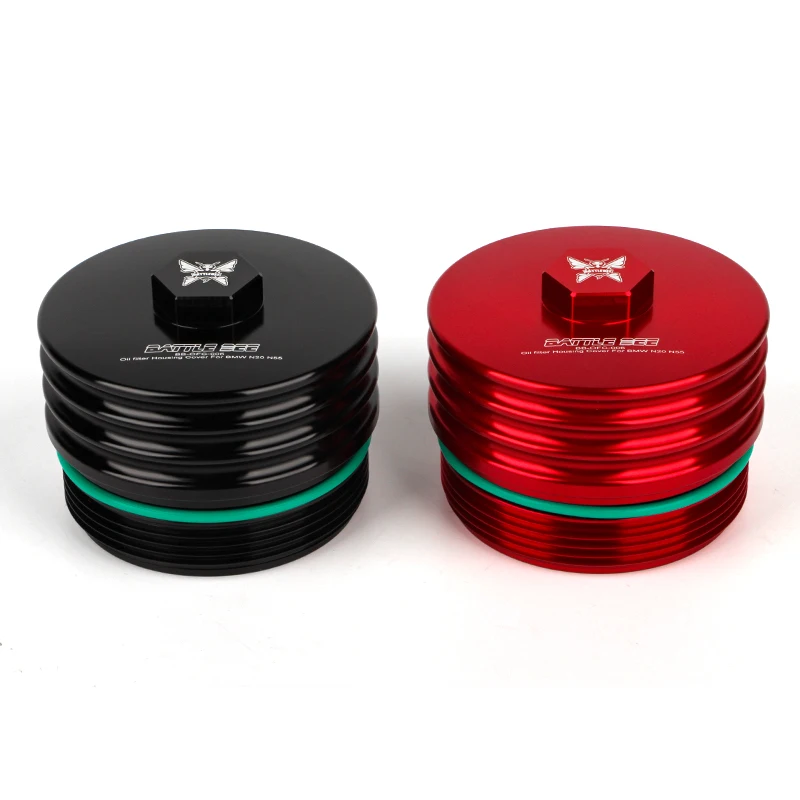 

Forged Aluminum Oil Filter Housing for N20 N26 N51 N52 N53 N54 N55 Engine Oil Filter Cap BB-OFC-006