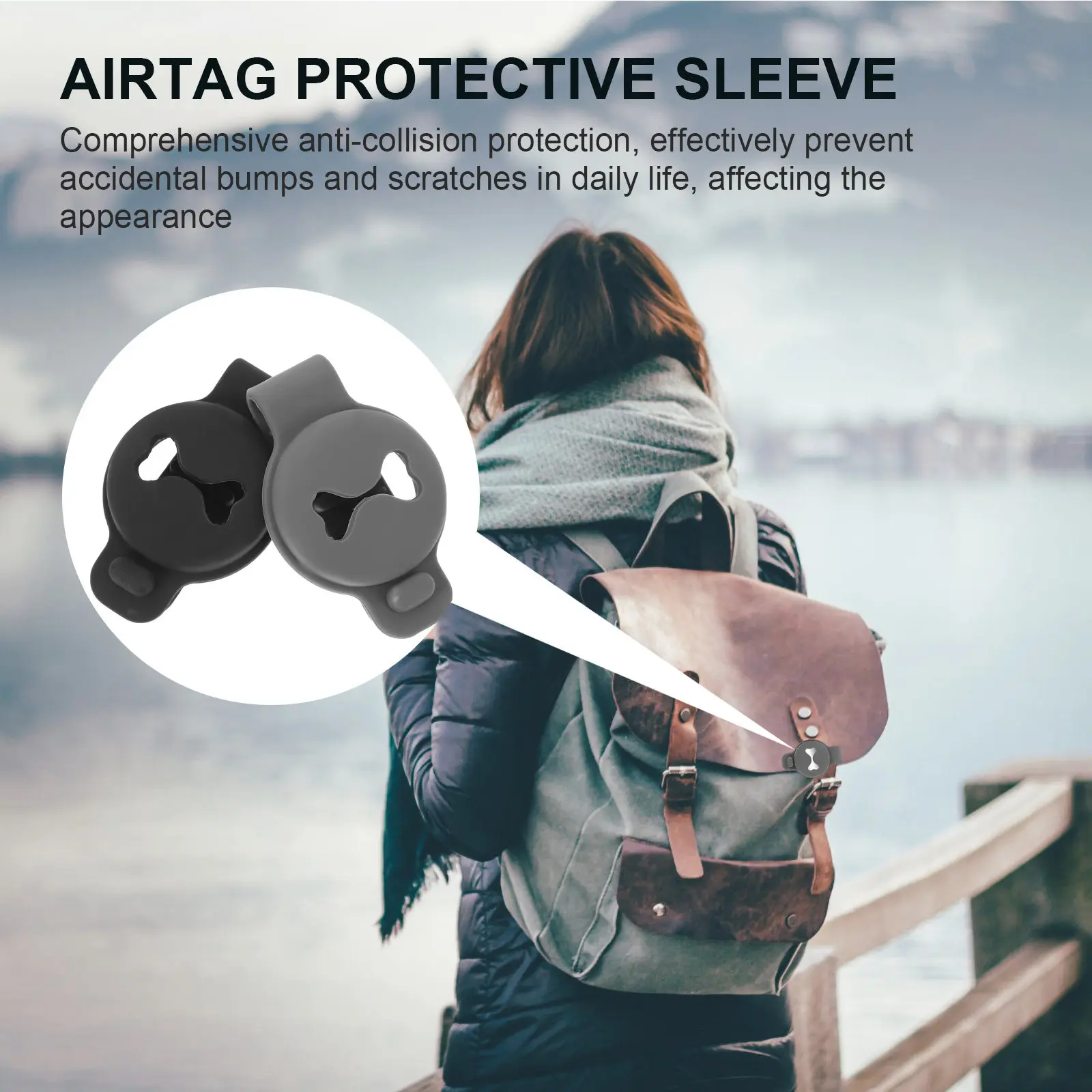 

2 шт. защитных чехлов с рисунком собачьих косточек для защиты от царапин, прочные, легкие, для трекеров, аксессуары для домашних животных