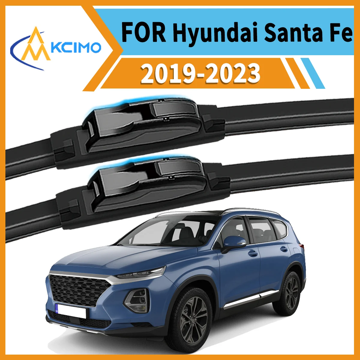 

Maximize Safety & Visibility 2 Front Wiper Blades for Hyundai Santa Fe TM 2019–2023 All-Weather Performance Easy Install