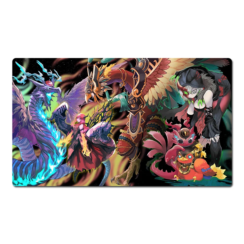 

YuGiOh Playmat Diabellstar the Black Witch Trading Card Game Mat TCG CCG Коврик для мыши Настольный игровой коврик Бесплатная сумка 60x35 см