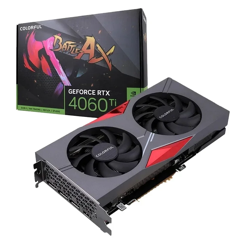 

Hot Sale COLORFUL BATTLE AX GeForce RTX 4060 Ti DUO 8GB GDDR6X Graphics Card graphics card 4060ti