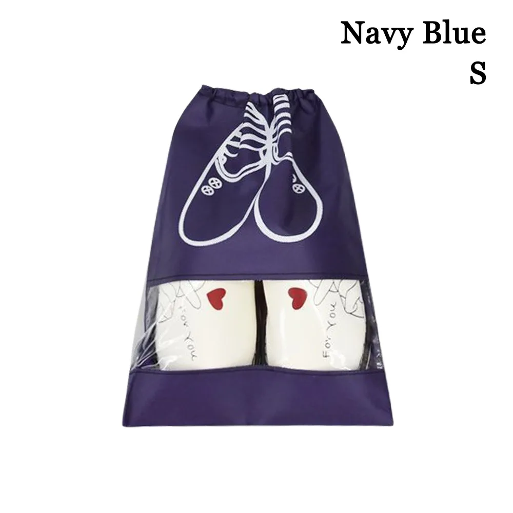 New Non-woven Shoes Pouch Drawstring Portable Dust-proof Storage Bags Accessories Waterproof Shoes Storage Organizer Bags Home