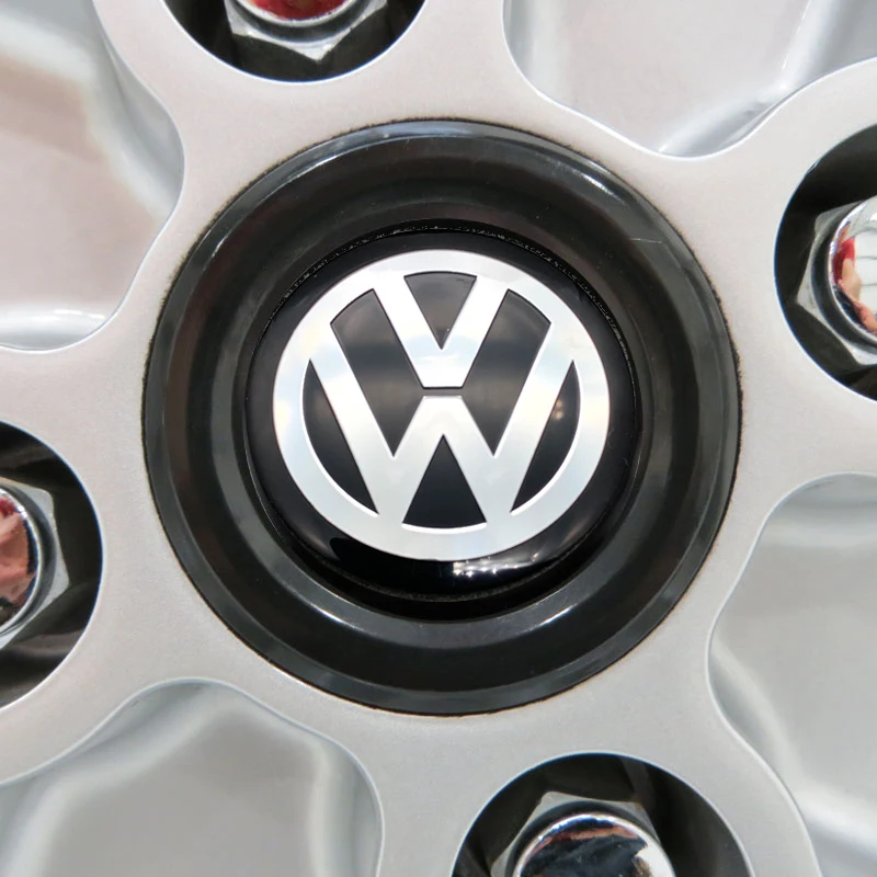 56-120mm Car Wheel Center Hub Cap Sticker Accessories For Volkswagen VW GTI Rline R Polo Golf MK8 Touareg Passat Magotan Tiguan