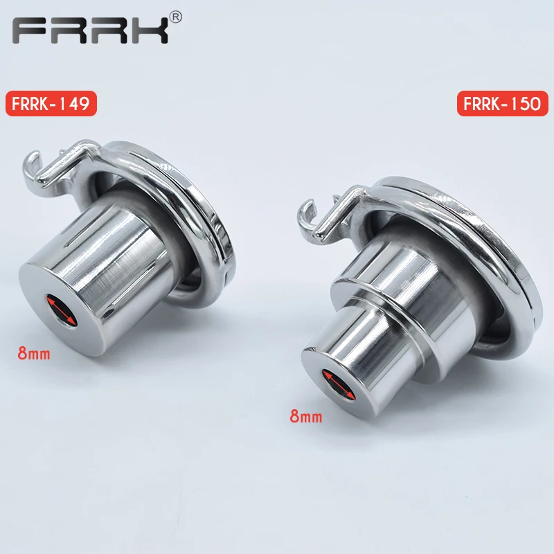 FRRK Inverted Plugged Cylinder Chastity Cage with Bondage Belt for Couple Stainless Steel Cock Penis Rings Adults Sex Toys Shop