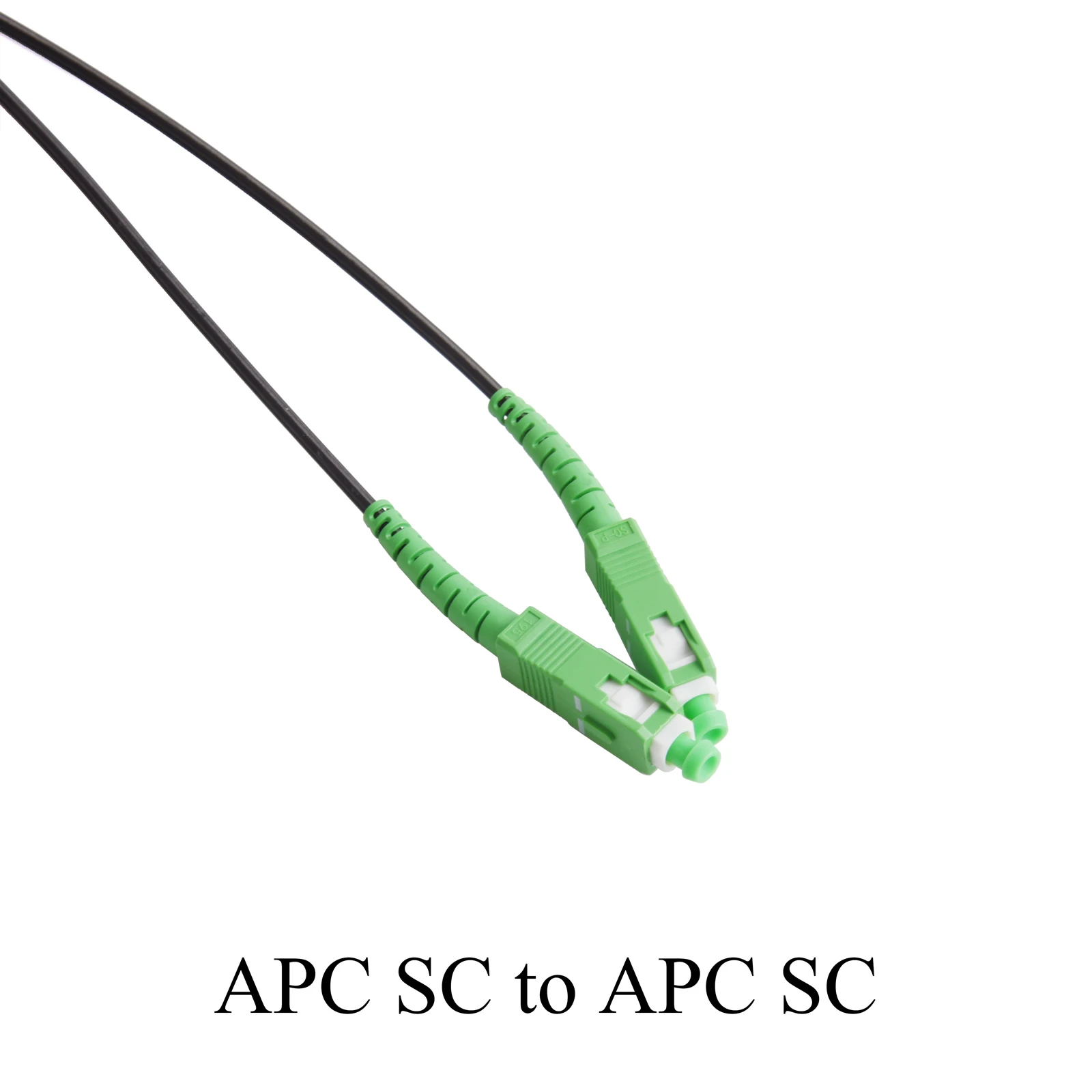 Cable óptico de fibra óptica de 1 núcleo, Conector de conexión simple, modo único, 20M, 30M, 40M, 50M, 60M, 70M, APC SC a APC SC