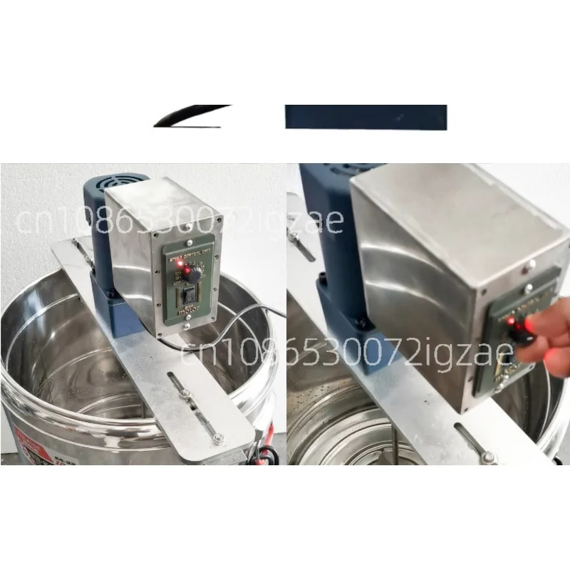 

With fixed bracket 220V110V stainless steel blade candle ghee heating bucket tank industrial mixer