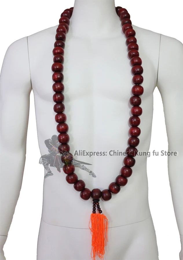 Shaolin Monk Prayer Beads Necklace to match Kung fu Uniforms Martial arts Suit Wing Chun Wushu Clothes