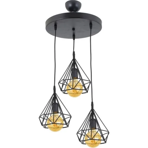 Tekfa pcs set Pyramid Pendant Lamp Chandelier Black Modern