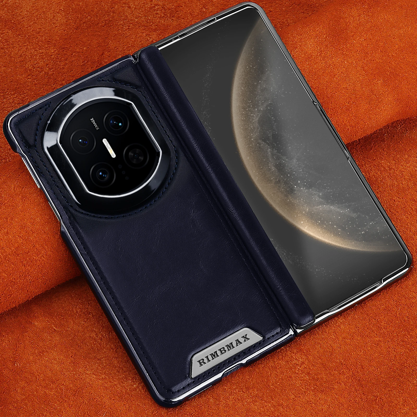 

Роскошный однотонный кожаный магнитный чехол для телефона, для Huawei Mate X7 X6 X5 X3, металлическая рамка для объектива, противоударный защитный чехол