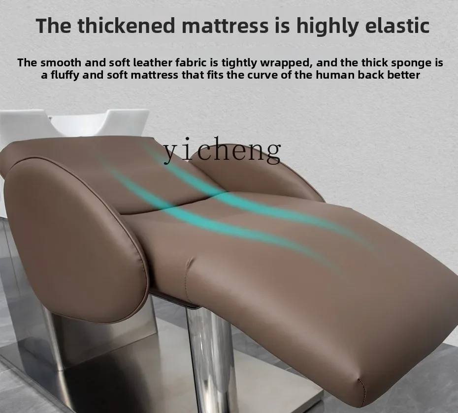 MR-3 Barber Shop Shampoo Bed Shampoo Bed Barber Shop Ceramic Basin Semi-reclining Flushing Bed