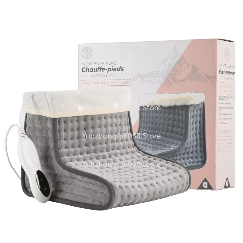 

220 В 110 В 3 варианта контроллера, цвет на заказ, мягкая фланель, съемная моющаяся электрическая грелка для ног, сумка с подогревом, автоматическое закрытие