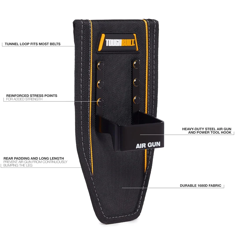 TOUGHBUILT TB-37 حامل مسدس الهواء دائم قوي أقمشة عالية الجودة حزام حلقة الخلفية الحشو أداة جزء