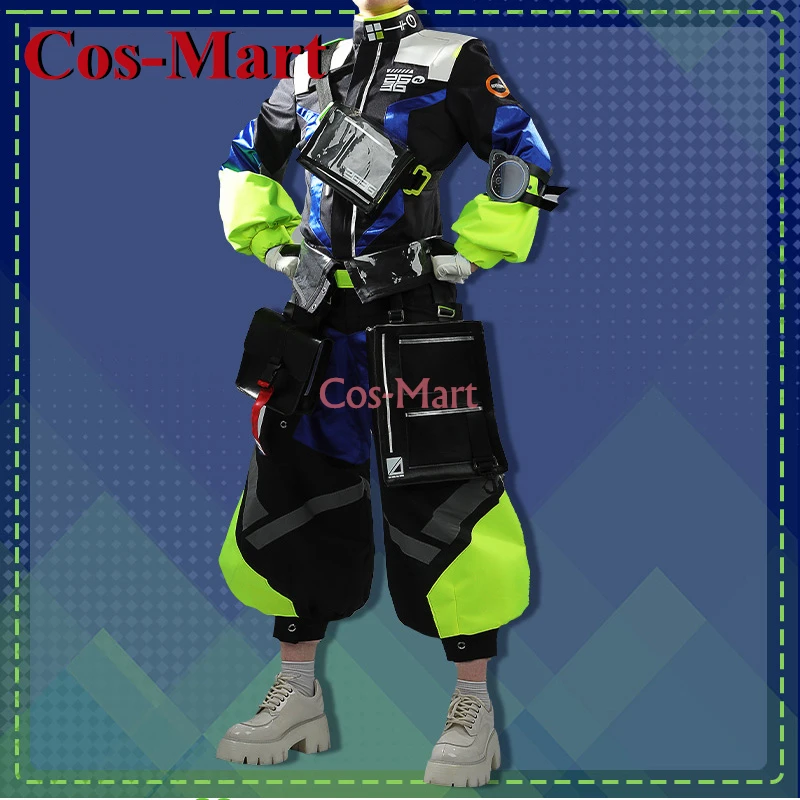 Cos-Mart Hot Anime VTuber Nijisanji Inami Rai Cosplay Costume Fashion Handsome Combat Uniform Halloween Party Role Play Clothing