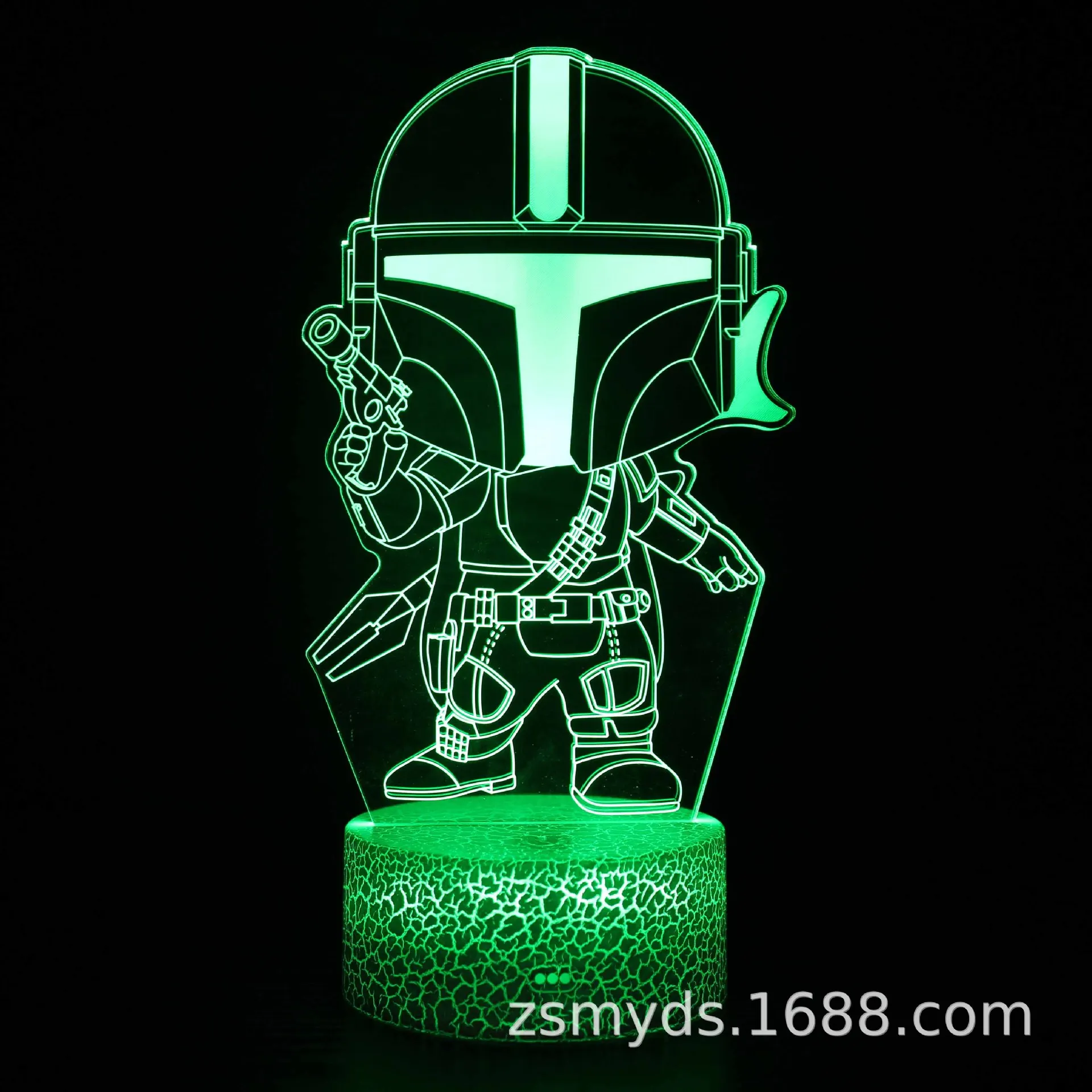 Star Wars Master Yoda Darth Vader Lamp Anime Figure Touch Illusion Night Light Polychrome USB LED Desktop Decor Hot Toys Figures