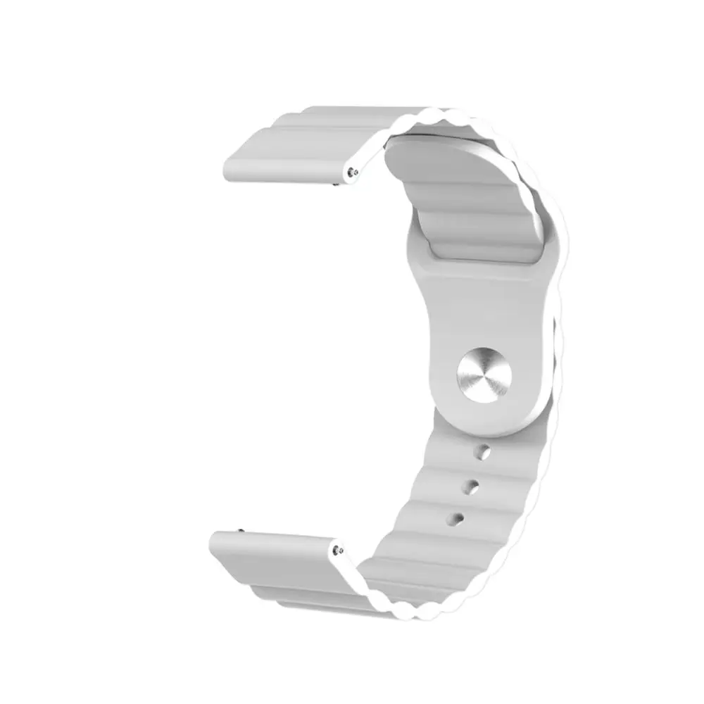 Cinturino in silicone con motivo a onde da 22mm 20mm per Samsung Galaxy Watch 3/4 Huawei watch 3/GT2 bracciale sportivo Amazfit GTR/Stratos Belt