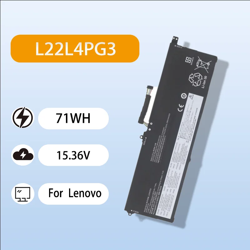

Высококачественная батарея L22L4PG3 для ноутбука Lenovo ThinkBook 16 G5+ IRH APO ARP APH 15.36V 71Wh, долговечная и надежная.