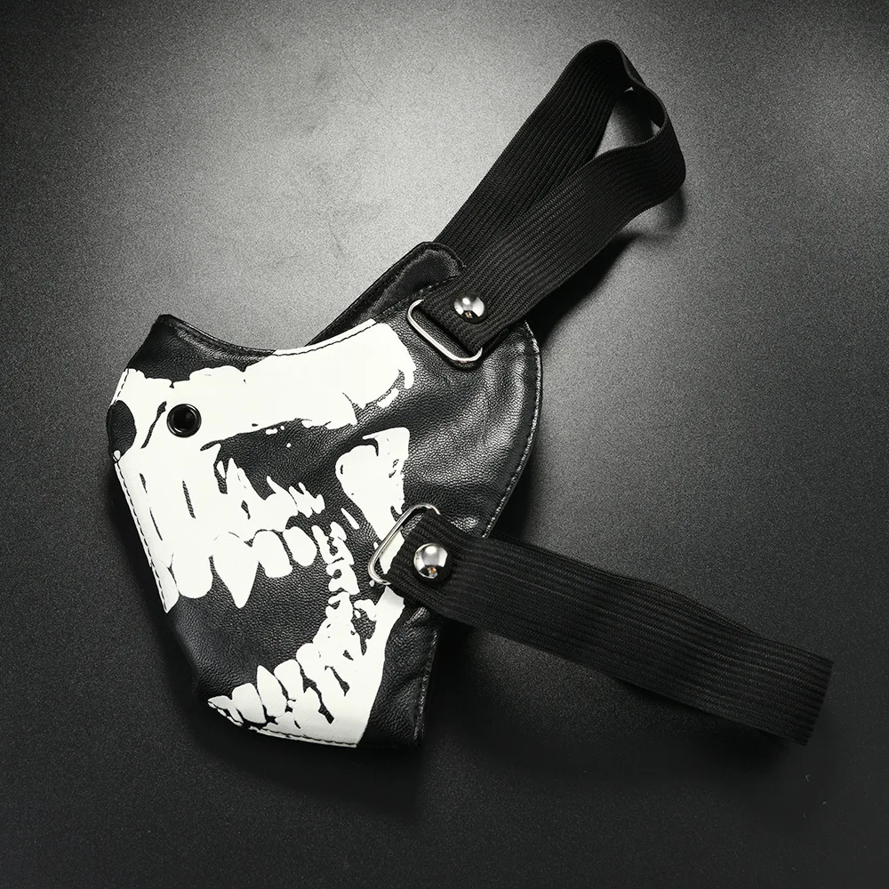 قناع تنكري من جلد البولي يوريثان، قناع الشرير القوطي، أزياء قناع أداء حفلة الهالوين