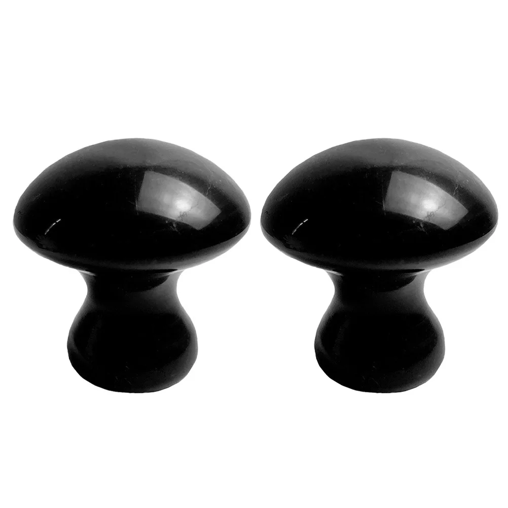 قطعتان من أدوات تدليك الوجه الحجرية غوا شا ذات حواف ناعمة لمدلك الدم أدوات غوا شا للوجه