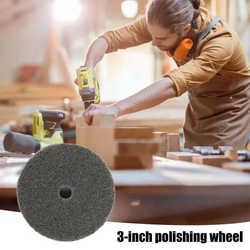 Polishing Wheel For Drill Wool Felt Buffing Wheel Arbor Hole Wool Felt Buffing Wheel For Rotary Tool Polishing Kit Buffing Wheel