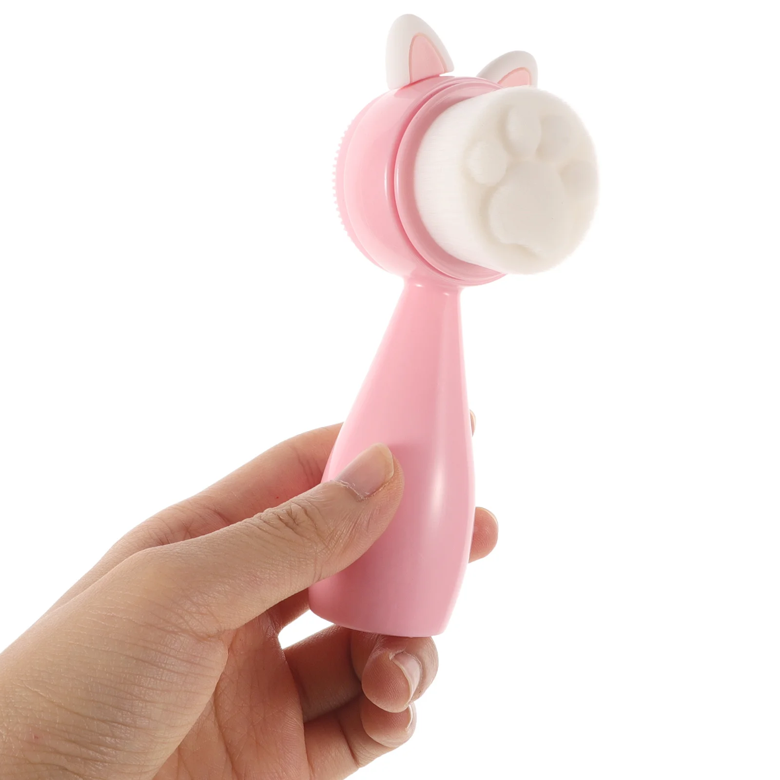 Weiche Gesichtsbürste, Silikon-Gesichtswäscher, tiefer Porenreiniger, doppelseitige manuelle Gesichtsreinigungsbürste, Reise- und Heim-Gesichtspeeling