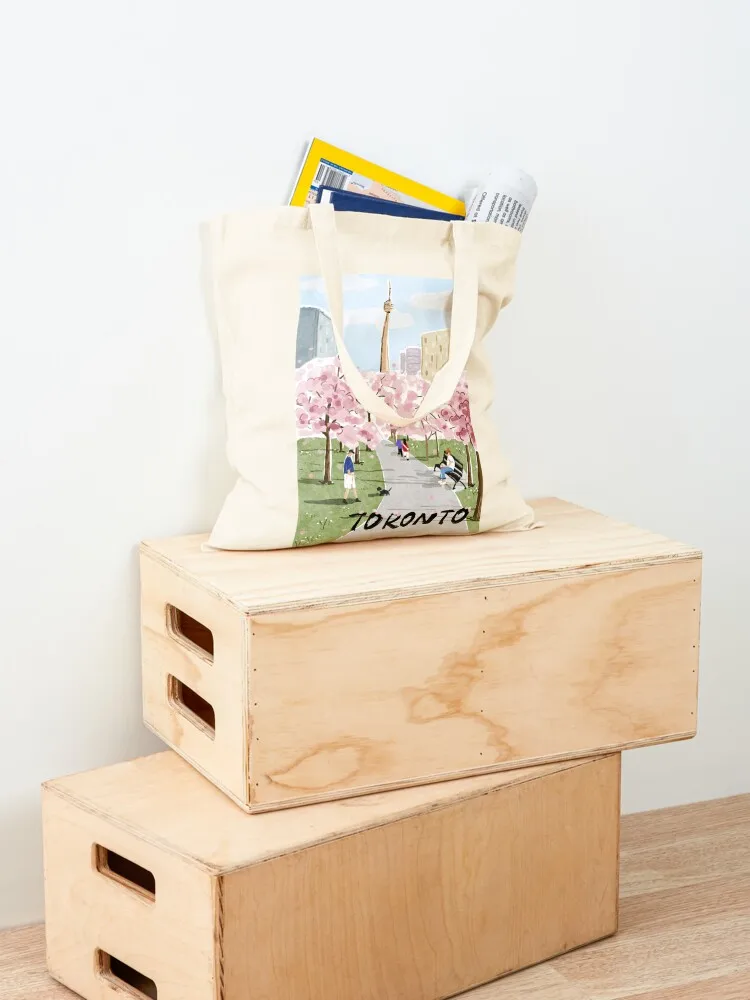 Toronto Landmarks - Trinity Bellwoods Park in Spring Tote Bag tote bag screen Large bags for women sac pour femme