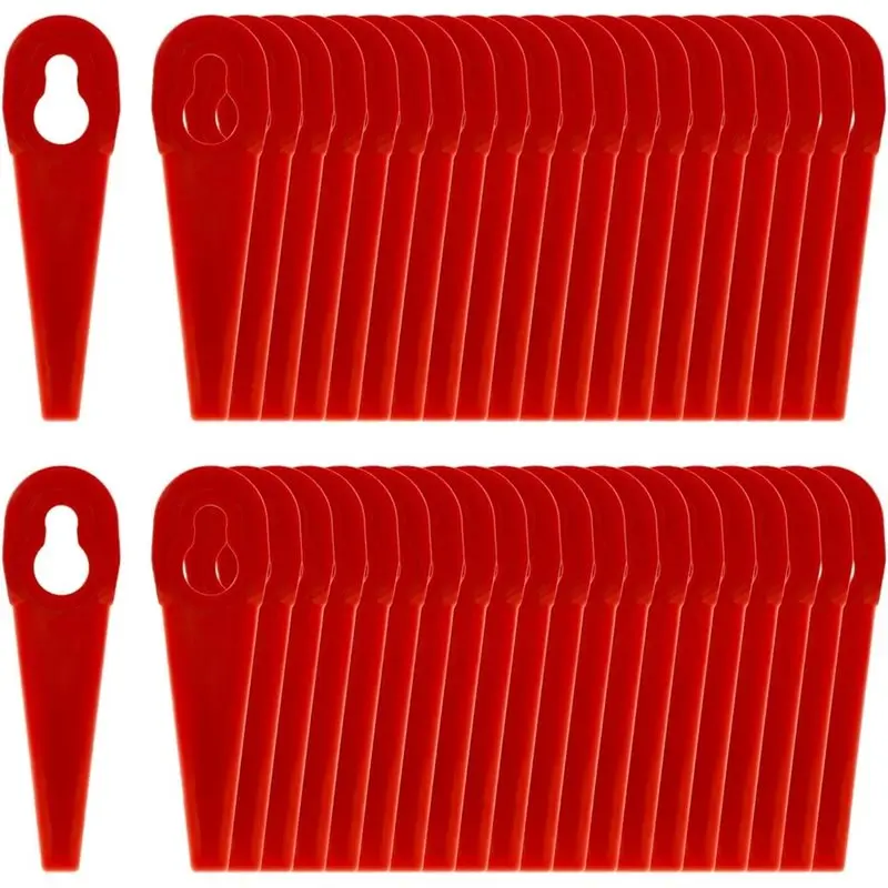 ABAE-Replacement Blades 50Pcs For Ferrex Grass Trimmer- Plastic Designed For Aldi 2025 Model Accessory