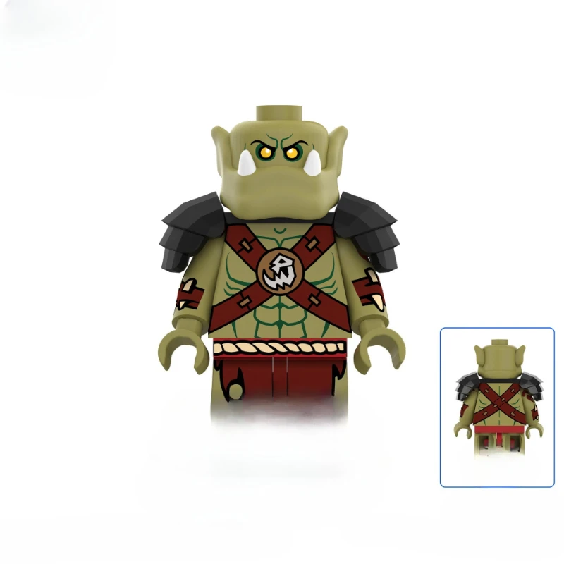 

5 см новая игровая фигурка World of Warcraft, Rifleman Orc Soldier, периферийная модель, собранные строительные блоки, настольные украшения, подарочная игрушка