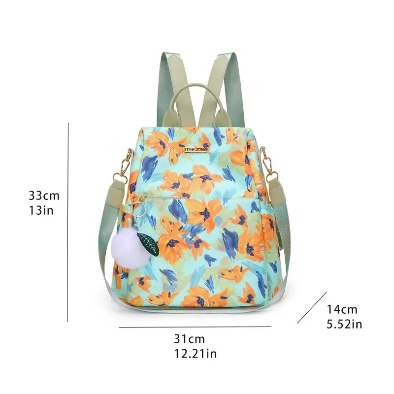 Printed Backpack With A Stylish Texture Large Capacity And Lightweight Commuting Backpack