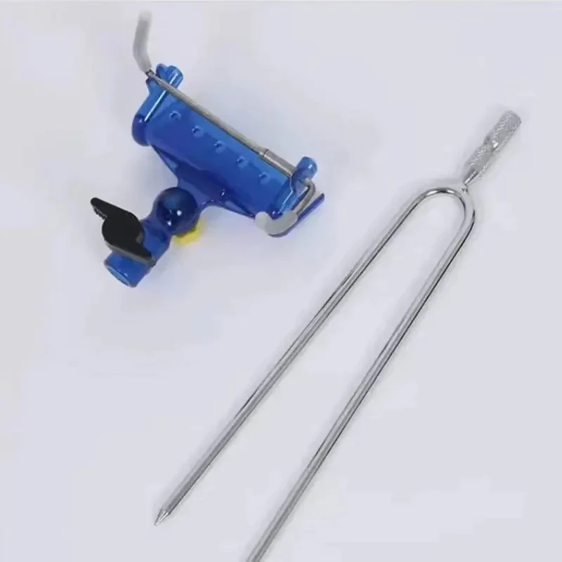 Hot 1Pc Fishing Rod Ground Insertion Bracket With Rod Drop Lock And Rod Lift Unlock Available The Frame Head Is Deta