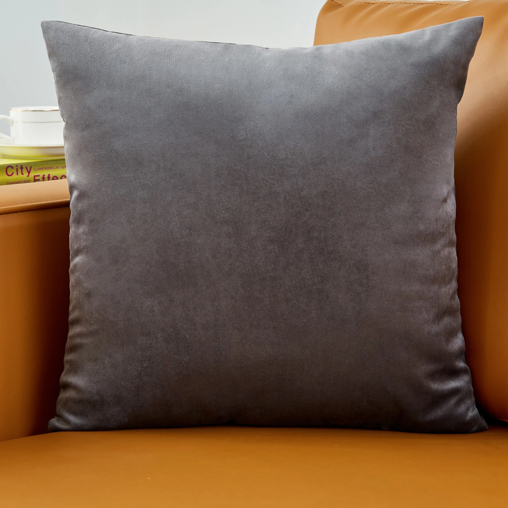 Ultra weicher, einfacher Samt-Kissen bezug Bequemer Kissen bezug im nordischen Stil für Sofa Home Dekorativer Kissen bezug Funda Coji