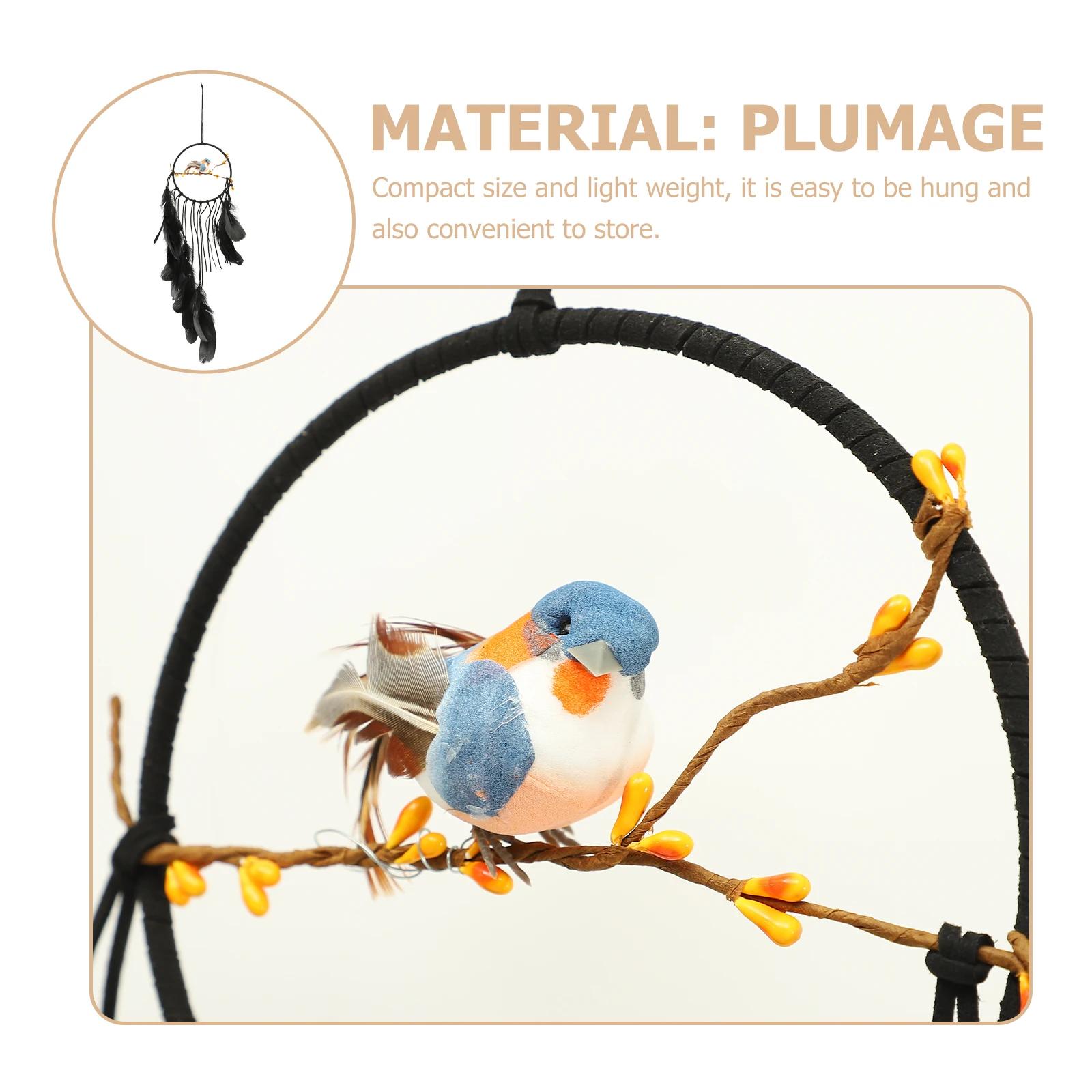 

Dream Catcher Wind Chimes Catchers Hanging Decorations for Home Lark Pendant Wall Cotton Rope Macrame Bedroom Mother